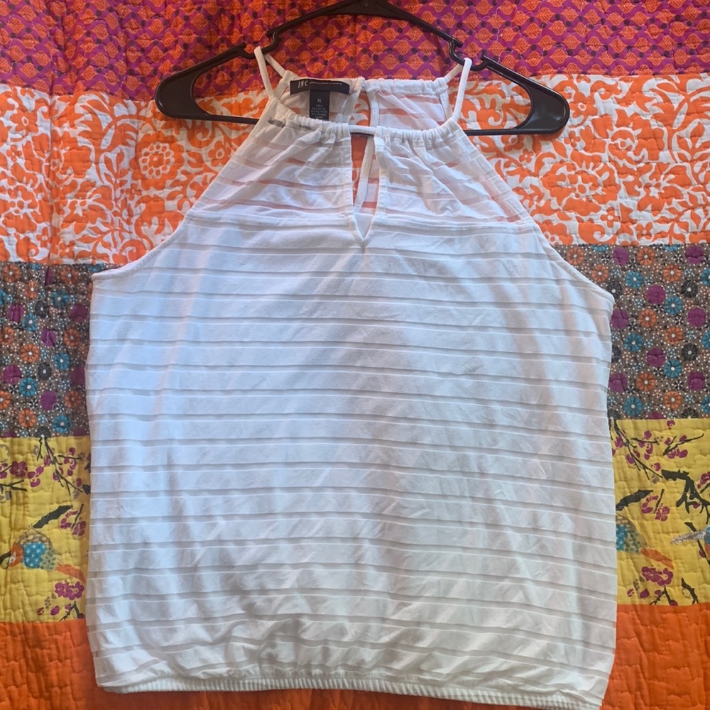 White halter top